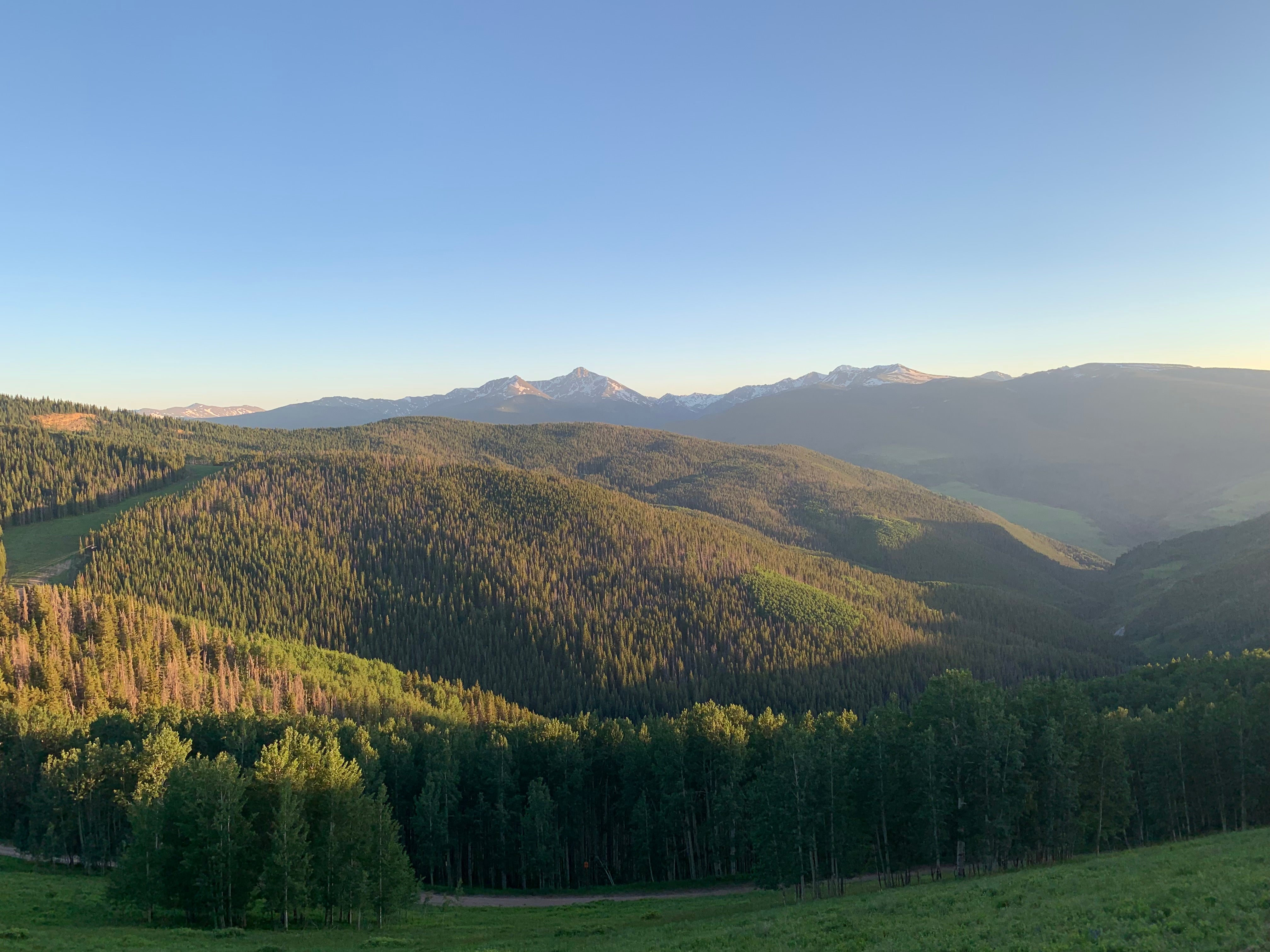 Mountaintop landscape photo